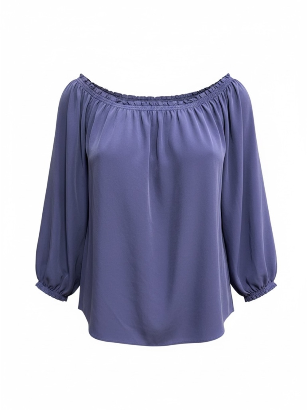 NEW Joie 100% Silk Peasant Blouse – Navy Blue – Size Small